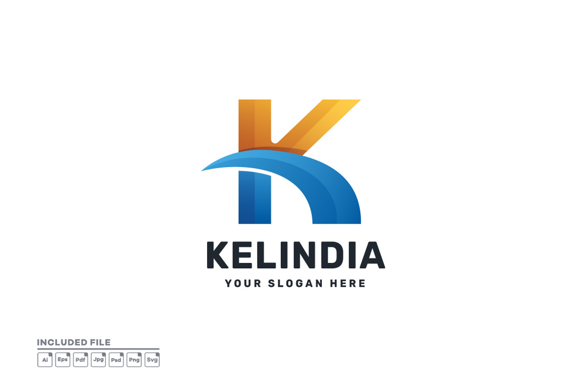 Colorful Gradient Letter K Logo, a Branding & Logo Template by yuanesei