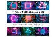 Frames in Neon Fluorescent Light, a Templates & Theme by VetalStock (Thumbnail 1 of 5)