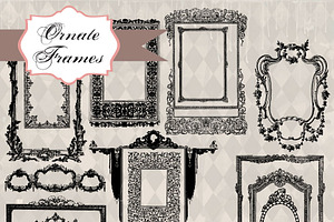 Ornate Frames Clipart & Brushes