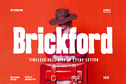 Brickford, a Slab Serif Font by Ardyanatypes (Thumbnail 1 of 12)