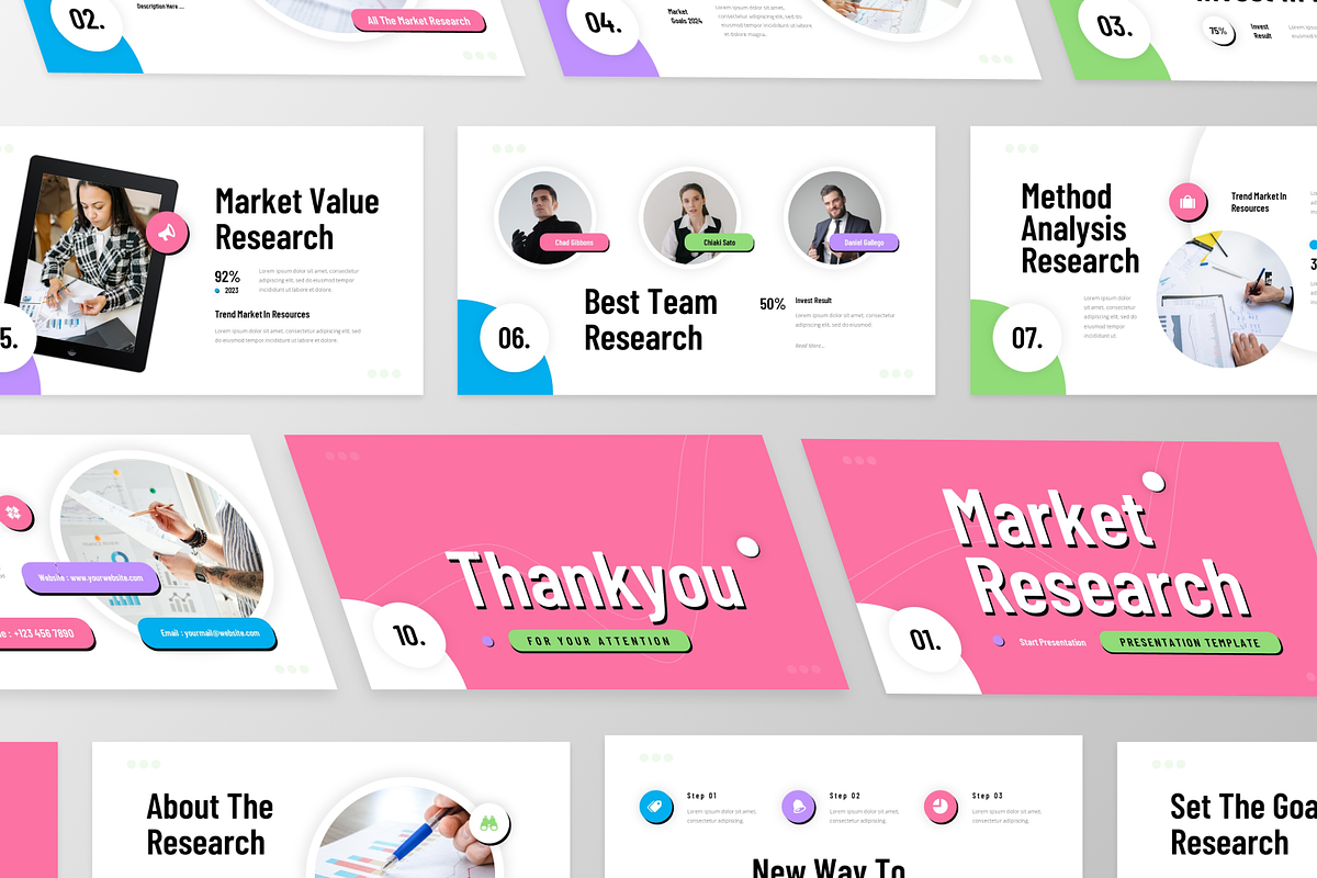 Market Research Google Slide, a Presentation Template by GraphauseProject (Photo 2 of 6)
