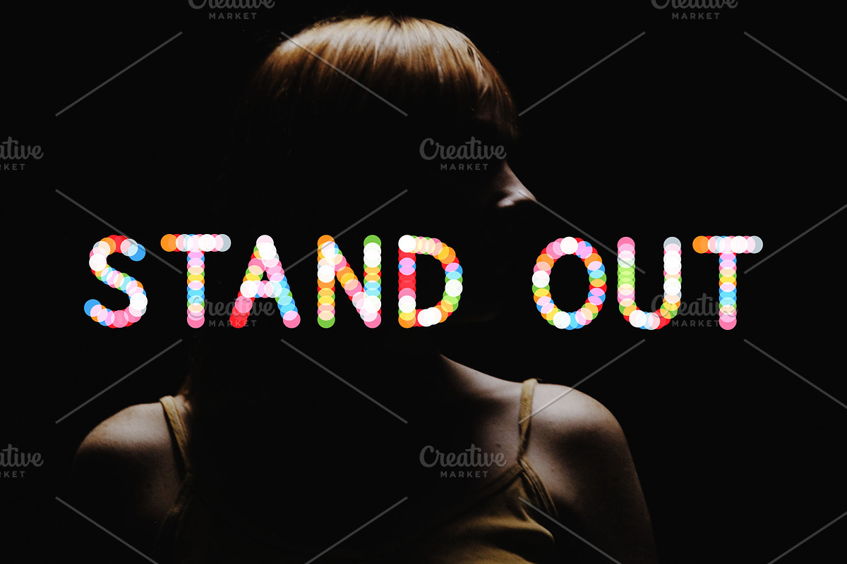 SPARKLE vector display typeface preview 3