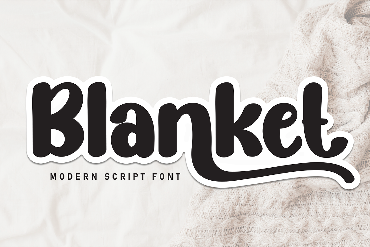 Blanket | Script Font, a Script Font by Scratchones (Photo 1 of 9)