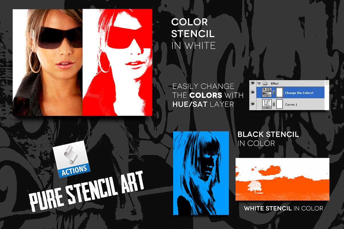 Pure Stencil Art Vol.2 - Color, an Action Add-On by IngeniousArtist (Photo 3 of 3)