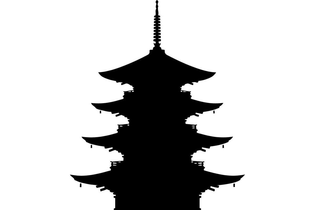 Pagoda Temple Silhouette, an Object Graphic by Creativeshirt (Photo 10 of 20)
