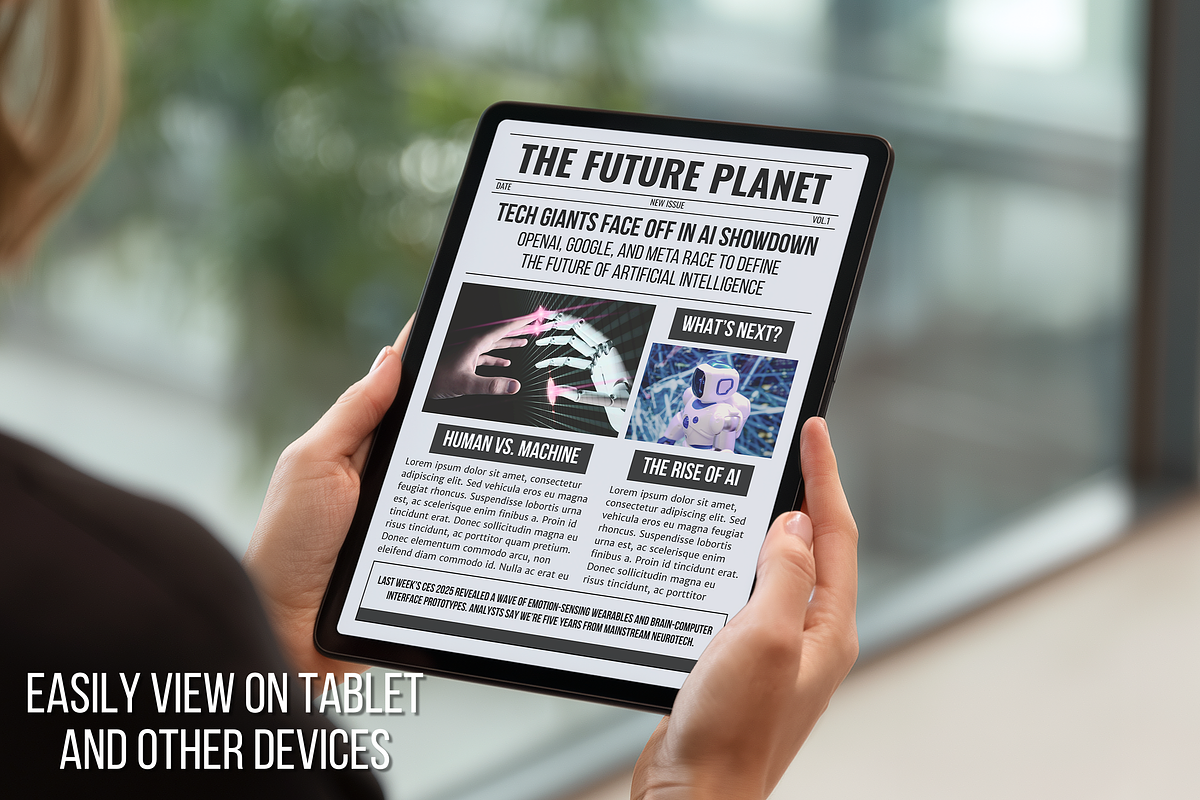 Front Page Newspaper Template, a Magazine Template by ZoloDesignHub (Photo 4 of 7)