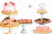Champagne Brunch - Romantic Cafe, a Food Illustration by Graphic Blue Bird (Thumbnail 6 of 7)