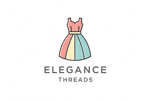 Elegant Pastel Dress, a Branding & Logo Template by Logocreative