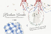 Heirloom Garden: watercolor clipart, a Decorative Illustration by Purple (Thumbnail 2 of 9)
