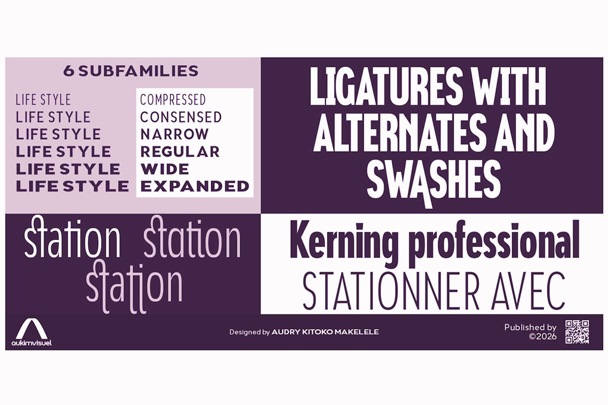 Aukim II Condensed, a Sans Serif Font by Aukimvisuel (Photo 10 of 15)