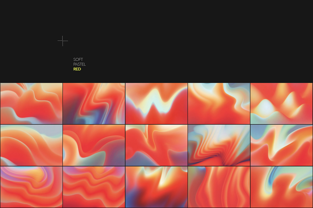 Nati — Soft Red Abstract Gradients, a Background Graphic by Milka (Photo 3 of 9)
