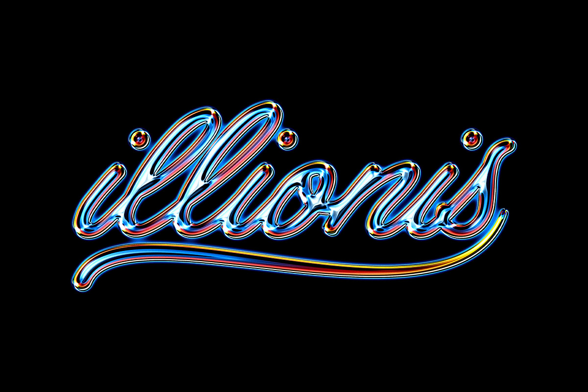 Luminous Chrome Text & Logo Effect, a Brushes & More by Design Squad (Photo 2 of 4)