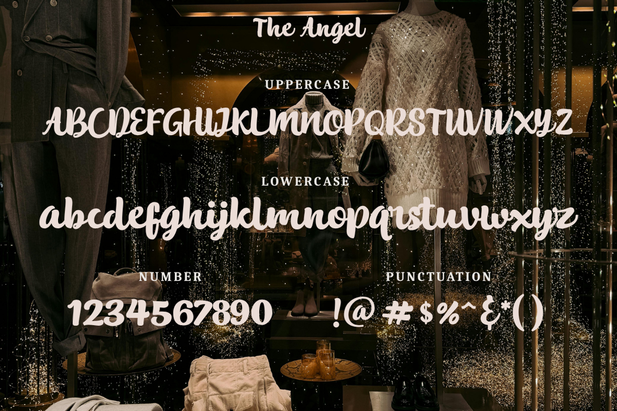 The Angel (Logotype), a Script Font by ShowUp! Studio (Photo 8 of 8)