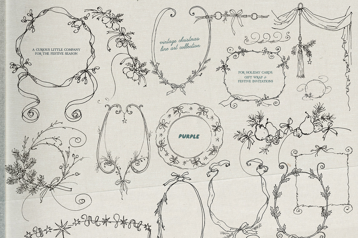 The Christmas Society: Line art, an Object Illustration by Purple (Photo 12 of 13)