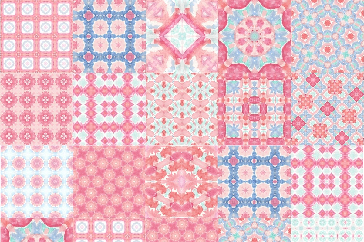 Soft Sweet Pastel Abstract Patterns, a Pattern Graphic by Gen Aumonier (Photo 4 of 7)