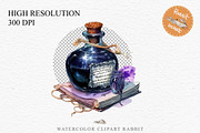 Witch Poison Bottles Scary Halloween, a Seasonal Illustration by Rabbit Heart (Thumbnail 2 of 10)