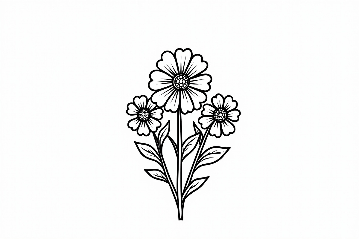 8 Pages Flower Coloring Bundle, an Illustration by Amazin_art (Photo 3 of 9)