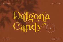 Dalgona Candy Modern/Vintage Font