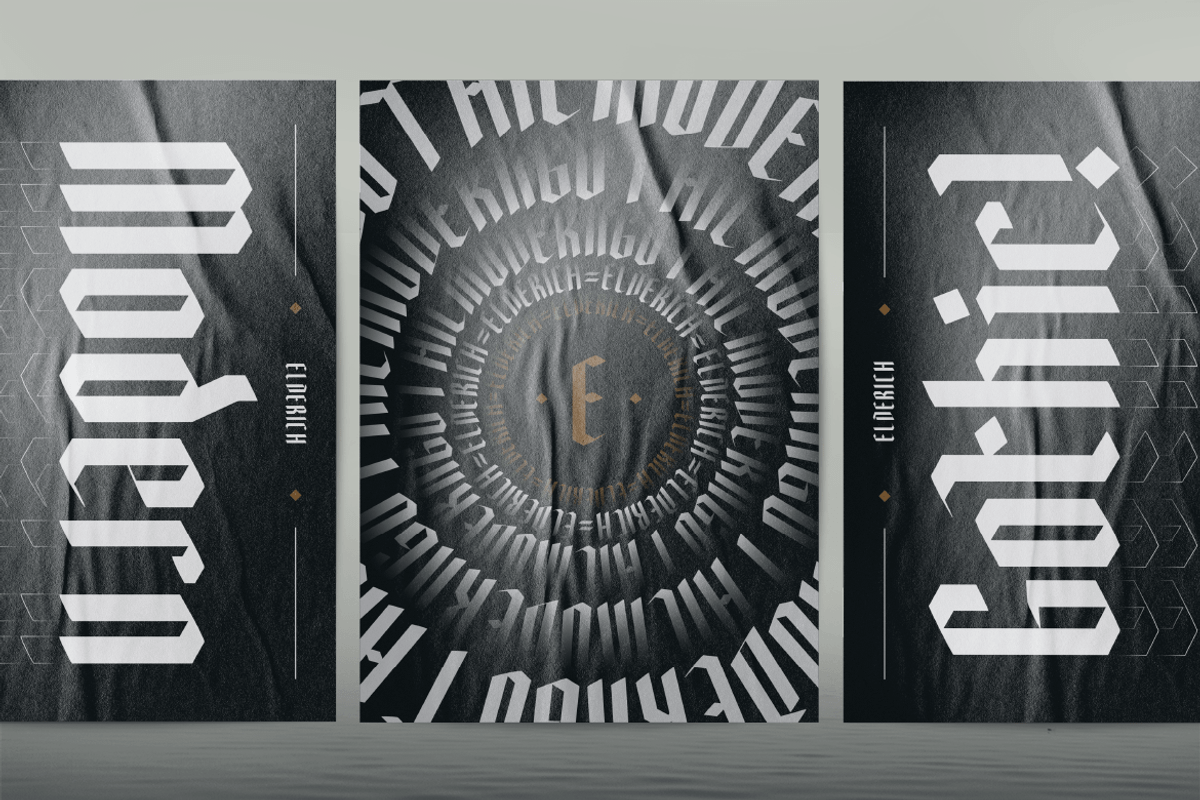 Elderich, a Blackletter Font by kerismaker (Photo 11 of 12)