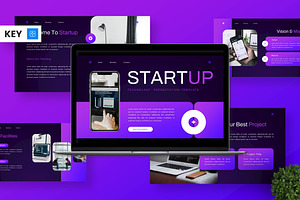 Startup - Technology Keynote, a Presentation Template by Deepslide Studio