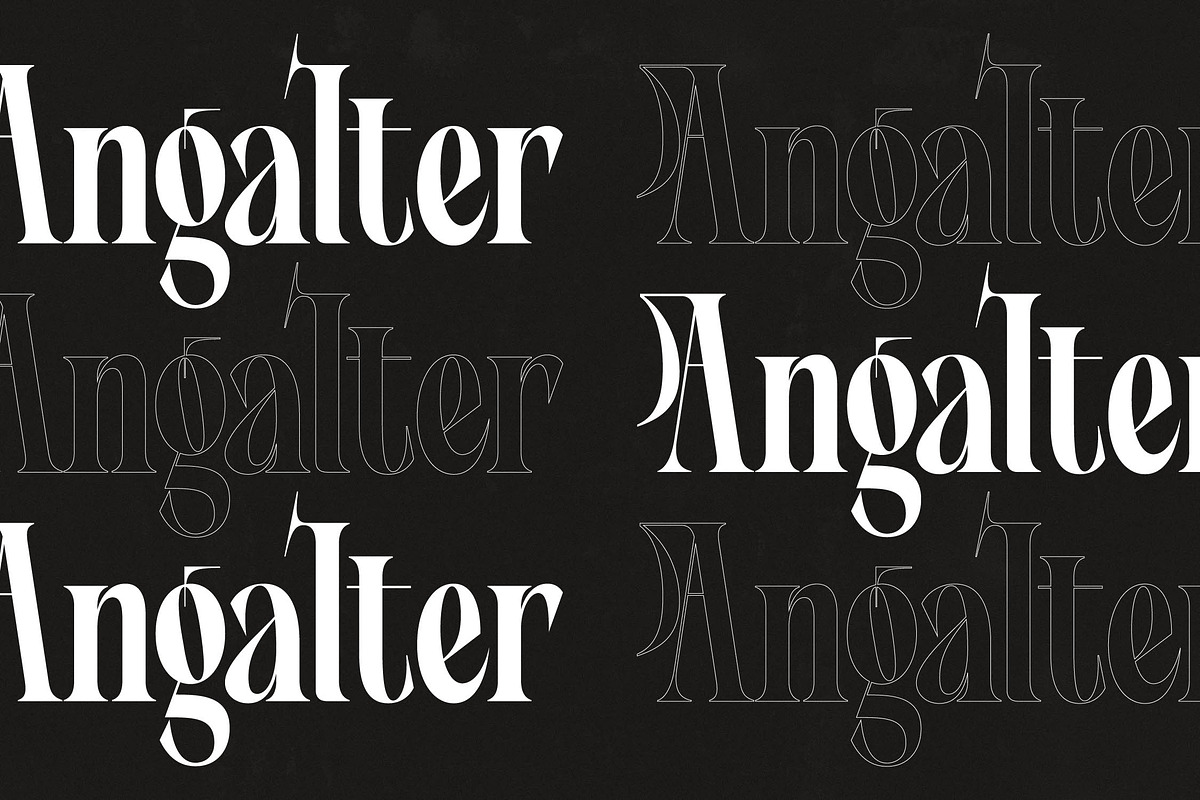 Angalter Modern Display Serif, a Script Font by timelesstype.co (Photo 12 of 20)