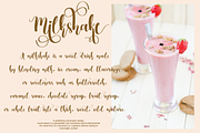 Milkshake | Script font, a Script Font by Scratchones (Thumbnail 5 of 8)