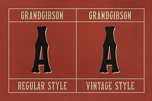 GrandGibson Typeface