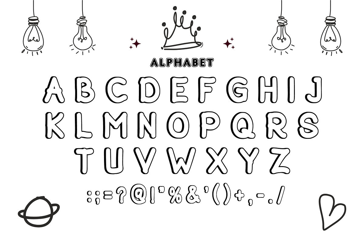 Baby Doodle – Cute & Playful Font, a Font by KiddoGlyphs Studio (Photo 5 of 5)