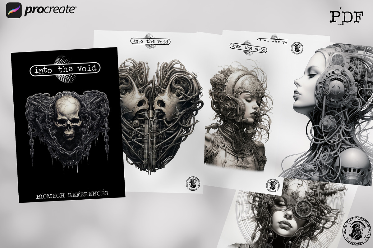 Biomech vol.2 designs & brushes, a Brush Add-On by Studio.Valhalla (Photo 3 of 8)