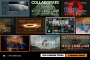 Sci-Fi Movie Titles, a Design Template by pixelbuddha.net (Thumbnail 1 of 14)