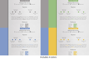 Timeline Resume Template