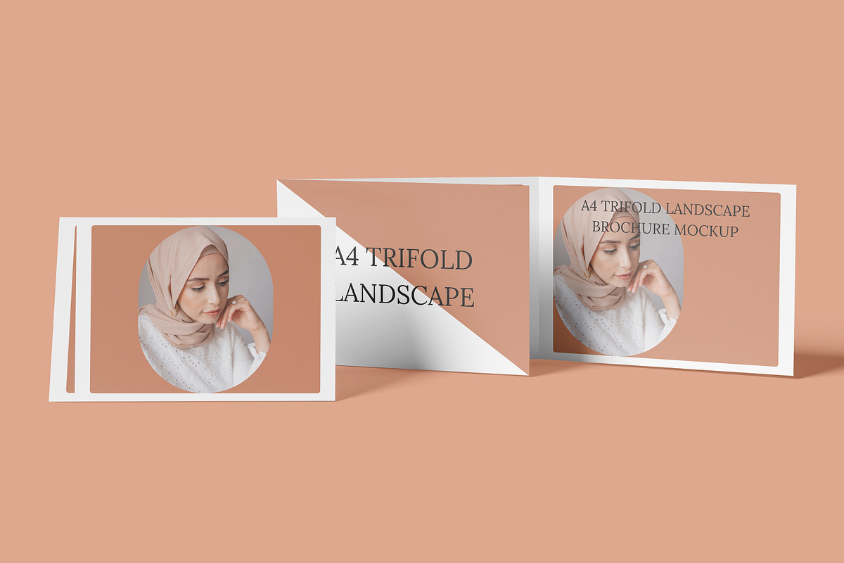 trifold landscape mockup, a Brochure Template by safrizalstudio (Photo 2 of 7)