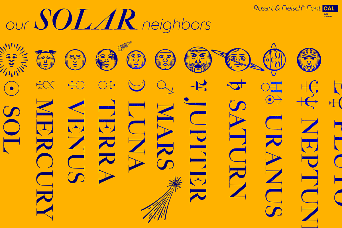 Rosart & Fleisch Hi Res ALL:10 FONTS, a Serif Font by California Type Foundry (Photo 5 of 13)