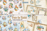 PETER RABBIT Junk Journal Kit, a Decorative Illustration by meribela (Thumbnail 1 of 6)