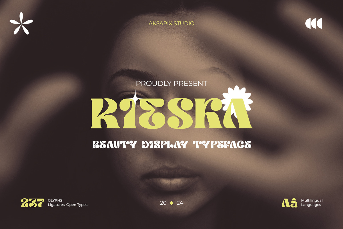 Rieska - Beauty Display Font, a Serif Font by Aksapix Studio (Photo 1 of 10)