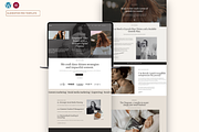 Social media coach website Template, a WordPress Template by Web Template Market (Thumbnail 1 of 9)