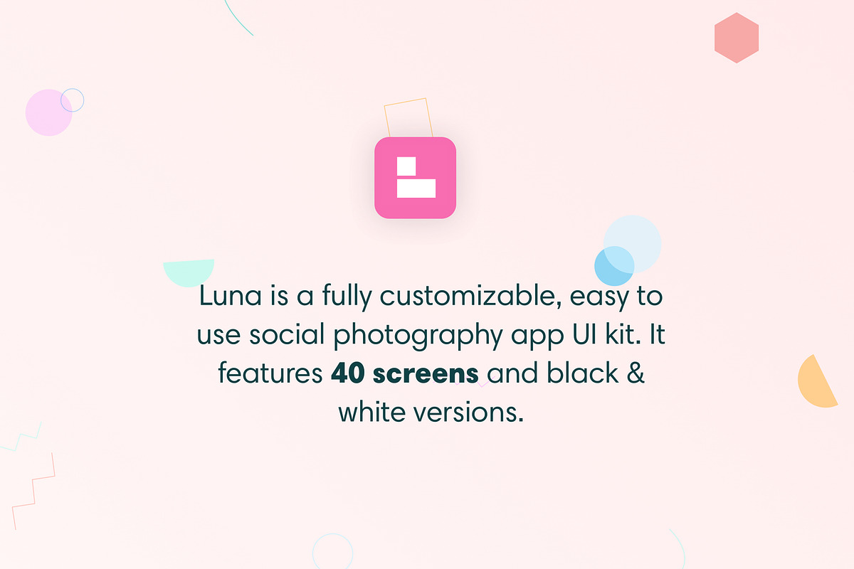 Luna Photo App UI Kit, an UI Kit Template by Aurora. (Photo 2 of 7)