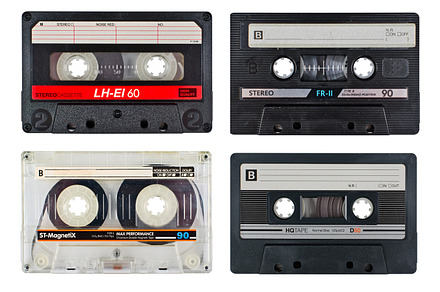 Old cassette tapes featuring vintage, retro, and obsolete, a Technology Photo by Twin Design