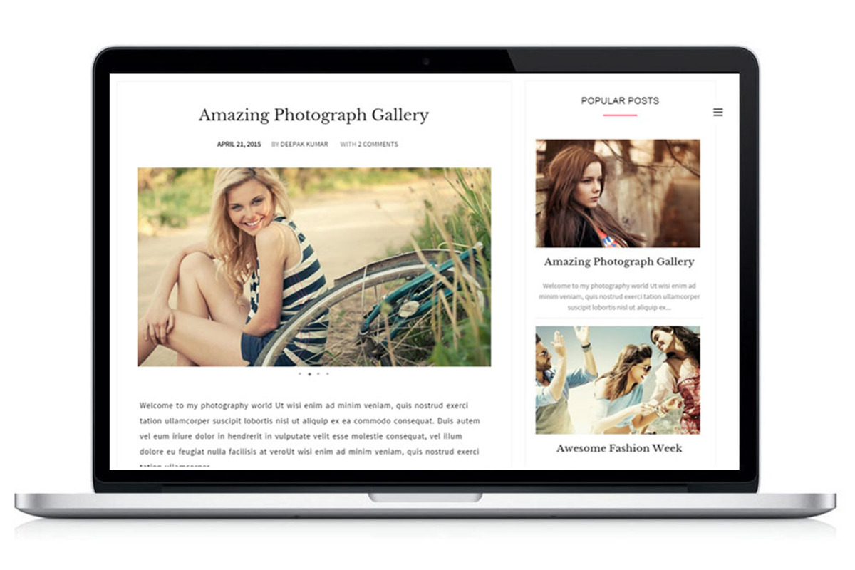 Memento personal Blogger Template, a Templates & Theme by bthemez (Photo 2 of 3)