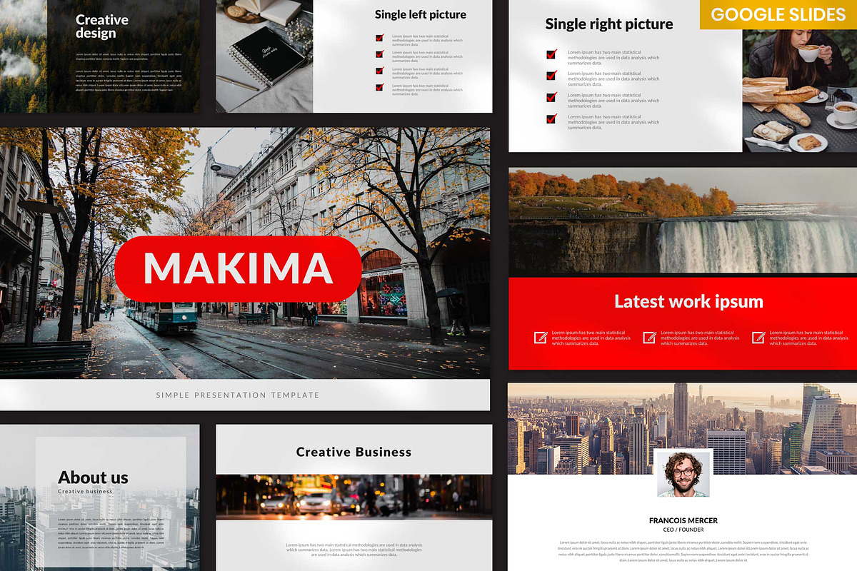 Makima Google Slides Template, a Presentation Template by Twntysix (Photo 1 of 4)