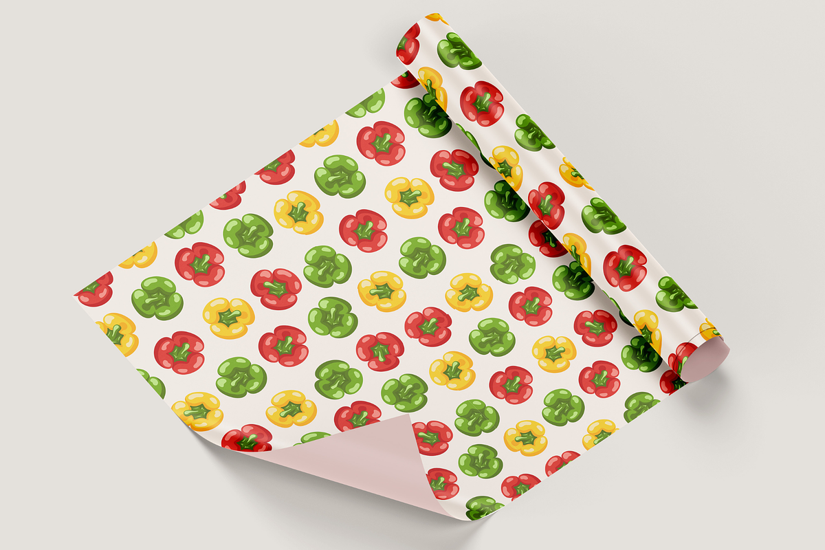 Bell Pepper Pattern Pack, a Pattern Graphic by EmmaGDesigner (Photo 4 of 5)