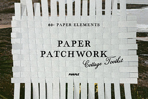 Paper Patchwork: Collage Toolkit, a Texture Graphic by Purple