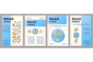 MaaS Perks Blue Brochure Template