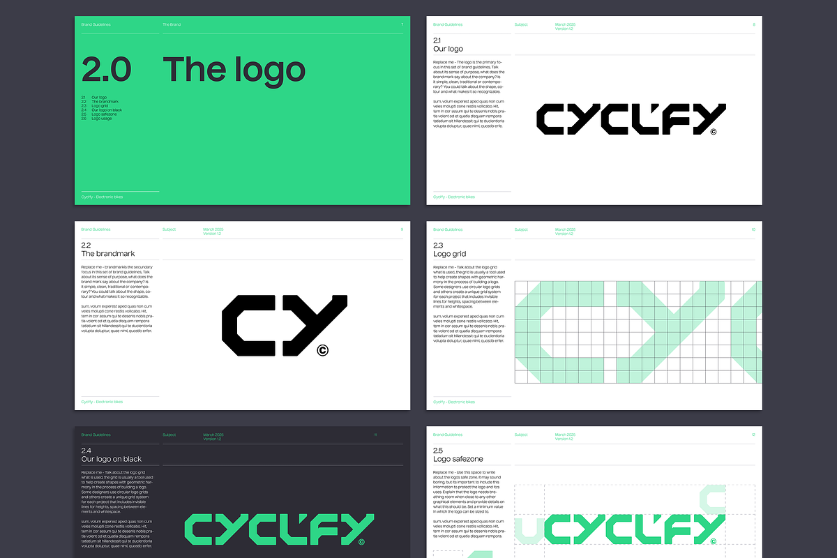 Mighty | Brand Guidelines Template, a Presentation Template by Typefool's Shop (Photo 4 of 9)
