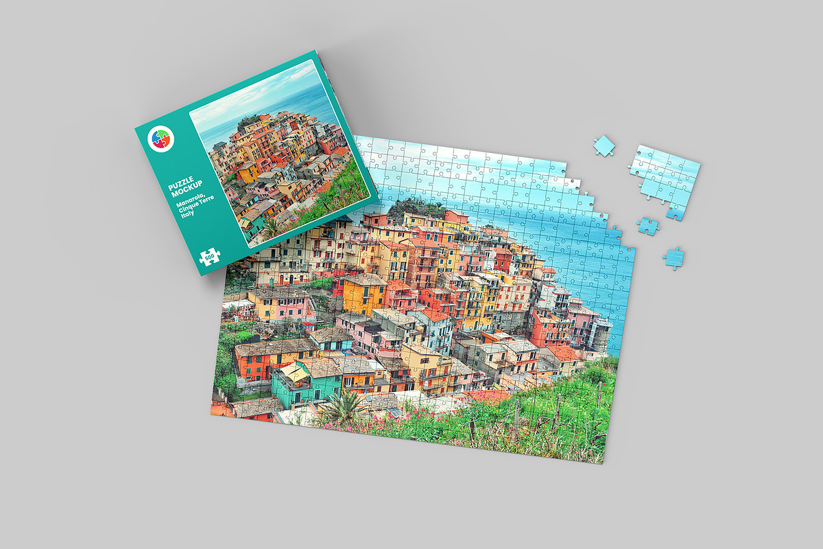 Puzzle Mockup - 12 views, a Packaging Mockup by Illusiongraphic (Photo 7 of 25)