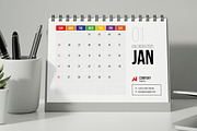 Desk Calendar Template 2025, a Stationery Template by MightyDesign (Thumbnail 2 of 7)