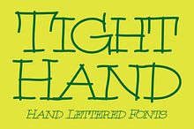 Tight Hand - Hand Lettered Font