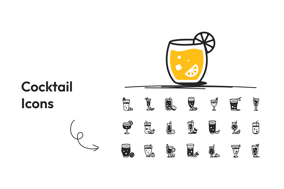 75 Cocktail Icons, a Solid Icon by Prosymbols (Photo 3 of 8)