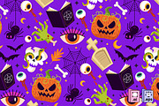 Flat Halloween Season Pattern, a Pattern Graphic by MISS CHATZ (Thumbnail 1 of 3)