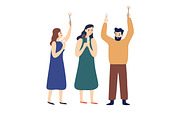 People celebrating holiday, a Person Illustration by Good Studio (Thumbnail 3 of 4)